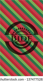 Bide christmas emblem.
