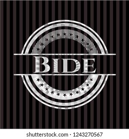 Bide silvery emblem