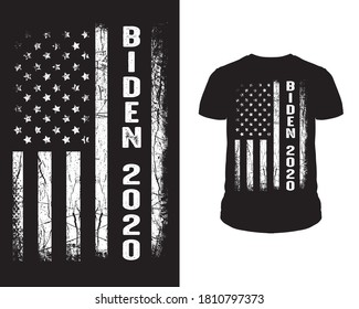 Biden 2020 American flag t shirt design