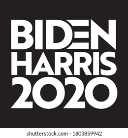 Biden Harris 2020 Vector Design Black