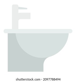 bidet flat clipart vector illustration