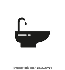 bidet icon element of plumbing icon for mobile concept and web apps. Thin line bidet icon can be used for web and mobile. Premium icon on white background