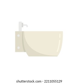 Bidet icon. Flat illustration of Bidet vector icon isolated on white background