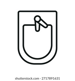 Bidet-Symbol, Vektordesign-Vorlage