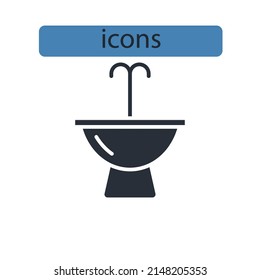 bidet icons  symbol vector elements for infographic web
