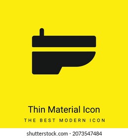 Icono de material amarillo brillante mínimo