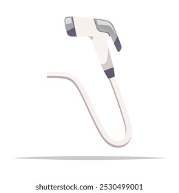 Bidet shower spray vector isolated illustration