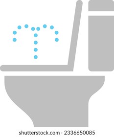 Bidet toilet isolated vector icon.