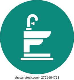 Bidet Vector Icon Design Illustration