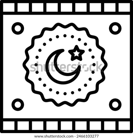 bidh box top view concept, goodies, wrapped in cloth vector outline icon, Muslim marriage Symbol, Islamic wedding customs Sign, Pakistani matrimony stock illustration