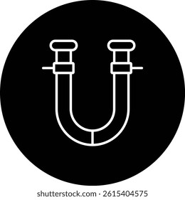 Bidirectional Tube vector icon. Can be used for printing, mobile and web applications.