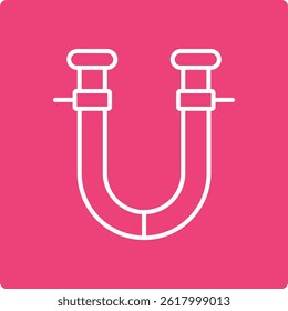 Bidirectional Tube vector icon. Can be used for printing, mobile and web applications.
