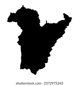 Bie province map, administrative division of Angola.