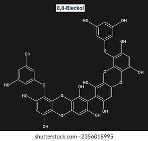 Bieckol is an eckol-type phlorotannin found in the brown algae Ecklonia cava and Ecklonia stolonifera.