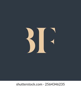 BIF abstract letter logo design. This logo is designed by three abstract letters.