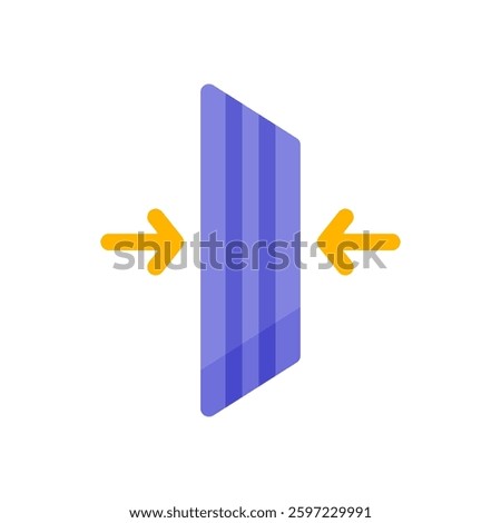 bifacial solar panel flat icon illustration