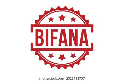 Bifana stamp red rubber stamp on white background. Bifana stamp sign. Bifana stamp.