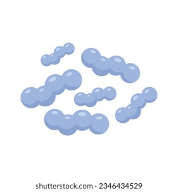 Bifidobacteria icon flat vector. Bacteria probiotic. Gut bacterium isolated