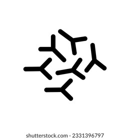 bifidobacterium icon, vector flat illustration on white background..eps