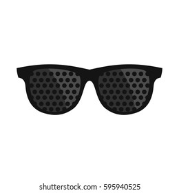 Bifocals icon in flat style isolated on white background vector illustration