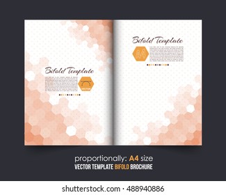 Bi-Fold Brochure Design. Corporate Leaflet, Cover Template