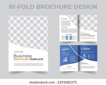 Bi-fold brochure design Template, Flyer design