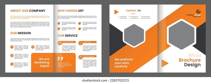Diseño de folletos, tema, plantilla para su empresa, empresa, negocio, publicidad, marketing, agencia y negocios de internet