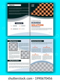 Bi-fold Brochure Design Vector File