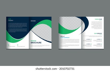 bifold brochure design for your business company