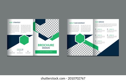 bifold brochure design for your business company