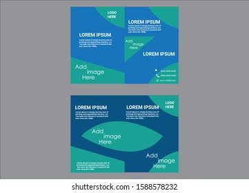  bifold brochure print template design and flyer