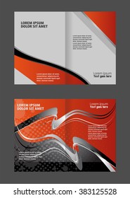 Bi-fold brochure template design
