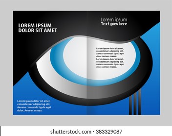 Bi-fold brochure template design

