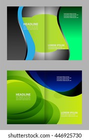 Bi-fold brochure template design
