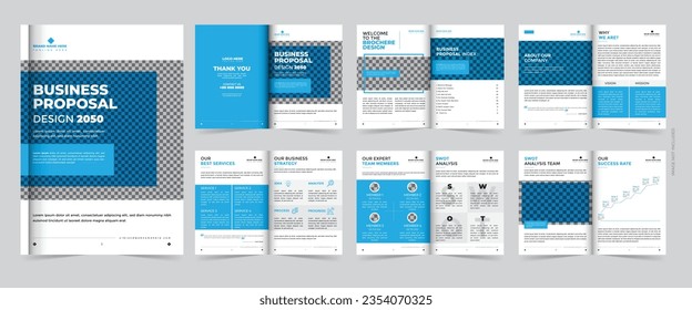 Diseño De Plantilla De Folletos Bi-Fold Para Uso Multiuso