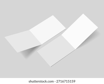 bifold catalog brochure postcard for mockup vector illustration 