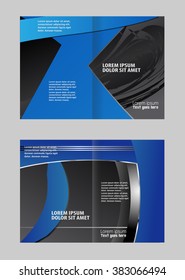 Bi-Fold Corporate Business Store Mock up & Brochure Design
