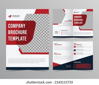 Bifold Creative Brochure Design Template for your Company, Corporate, Business, Advertising, Marketing, Agency, folded flyer, a4, template vector design