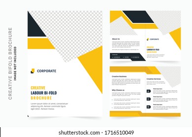 Bifold labour day template design
