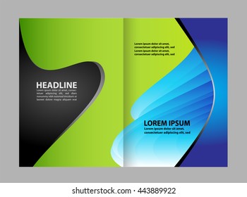 Bi-fold technology Style Brochure Layout Design Template

