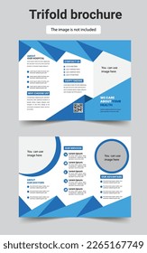 Bifold and trifold brochure design template.