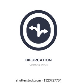 bifurcation icon on white background. Simple element illustration from UI concept. bifurcation sign icon symbol design.