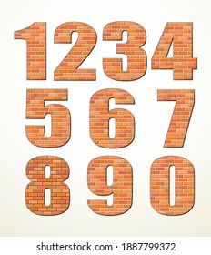 Big 3d rough bold red orange clay cube tile build facade mark decor play toy logo emblem set creative design retro cartoon art print face style. Closeup view white color interior typeset read backdrop
