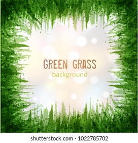 Big abstract bright grunge splash with place for your text on white background. Vector illustration.