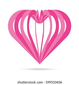big abstract heart