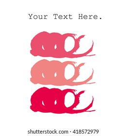Big abstract smears isolated on a white background