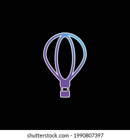 Big Air Balloon blue gradient vector icon