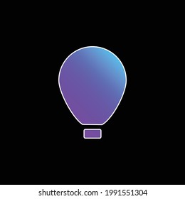 Big Air Balloon blue gradient vector icon