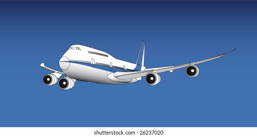 Big airplane in approach