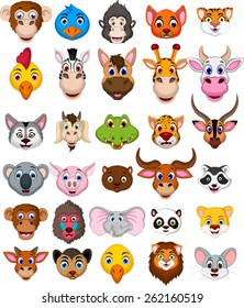 Big Animal Head Cartoon Collection 